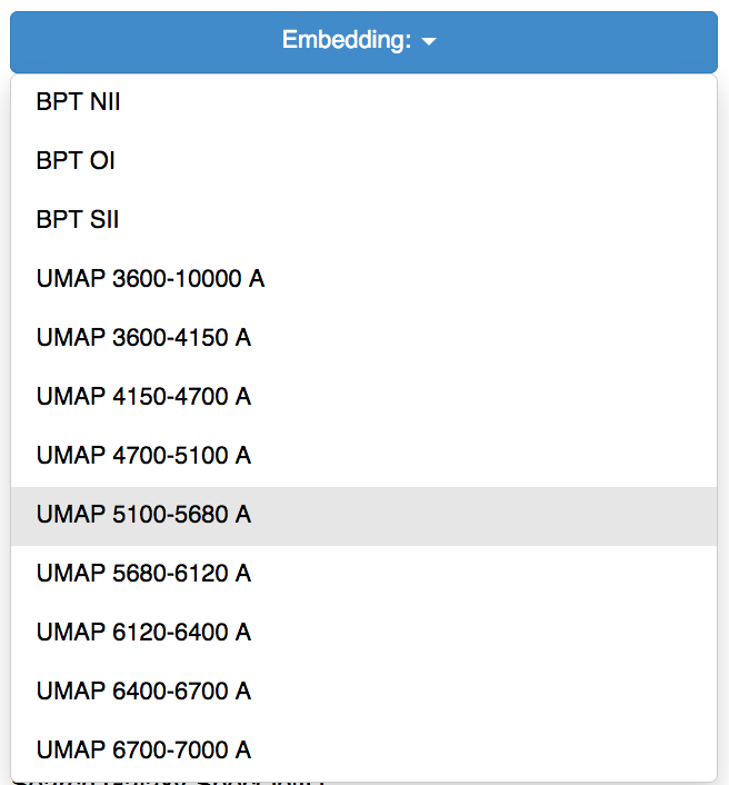 available embeddings